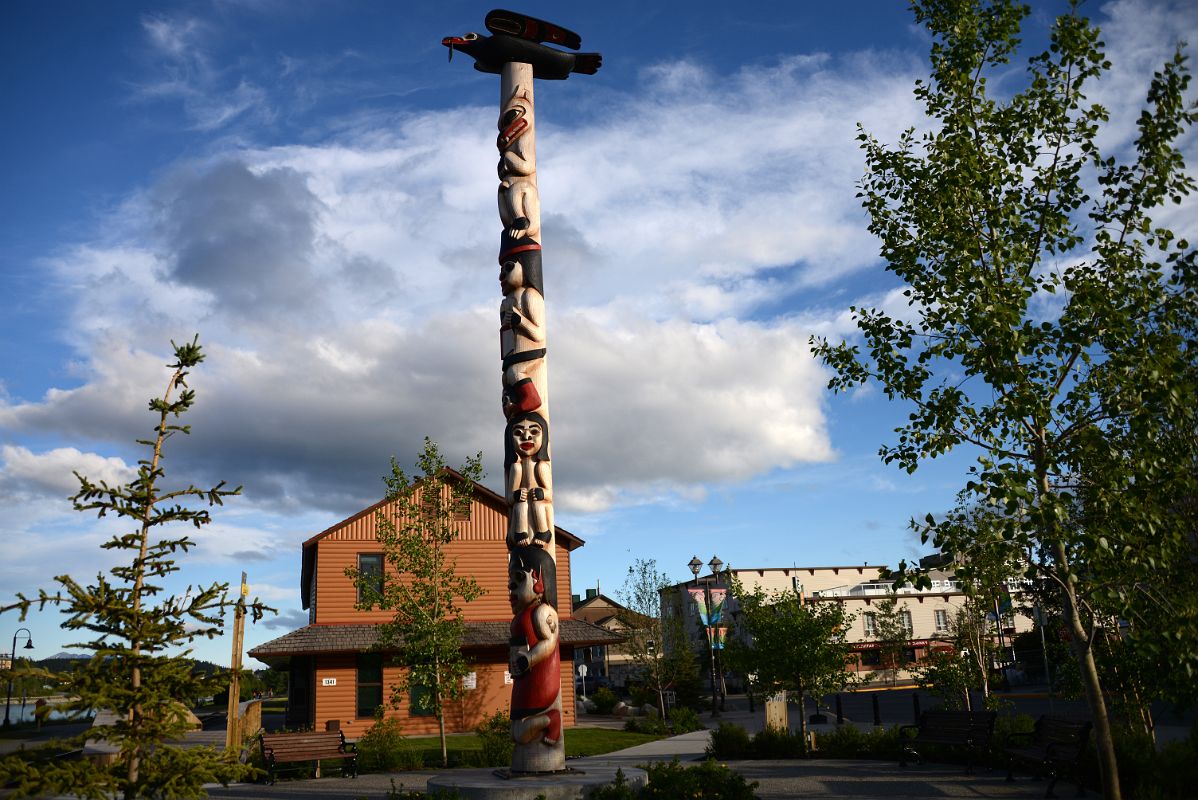06A Totem Pole Next To The Yukon River Whitehorse Yukon